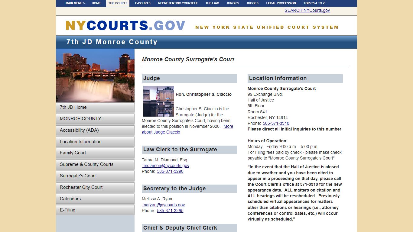Monroe County Surrogate's Court | NYCOURTS.GOV