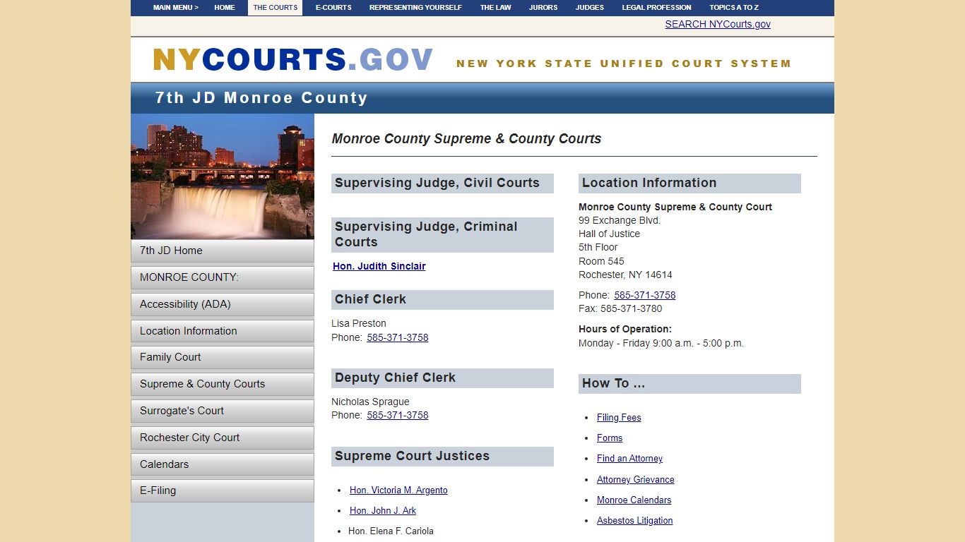 Monroe County Supreme & County Courts | NYCOURTS.GOV