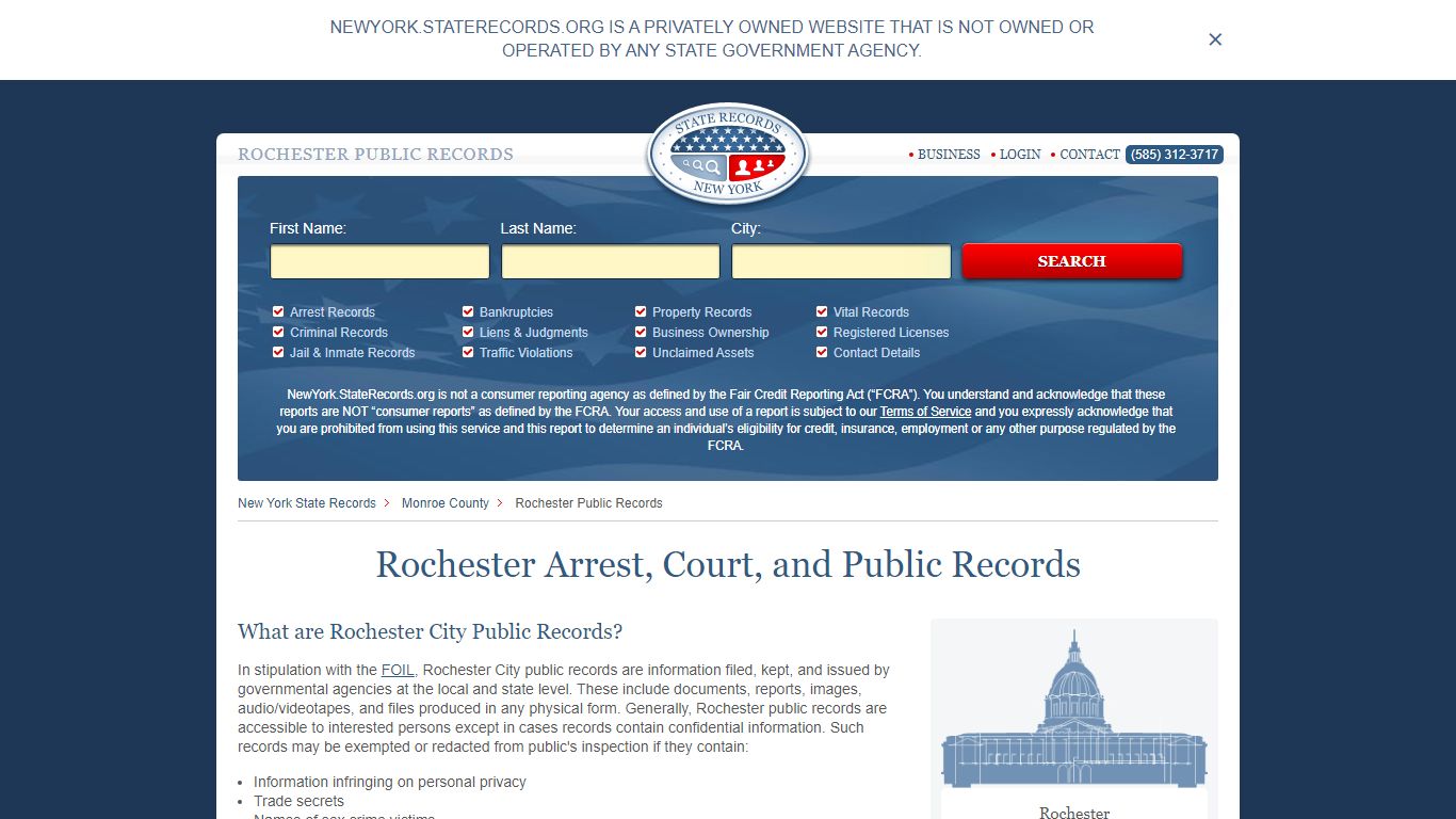 Rochester Arrest and Public Records | New York ...